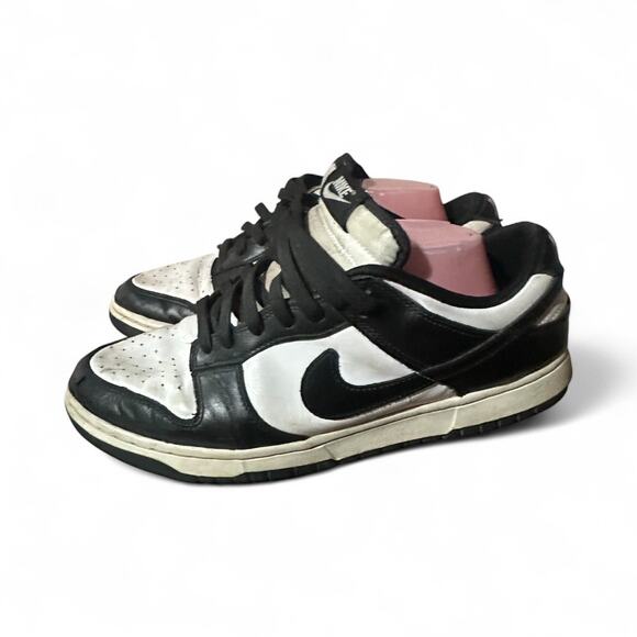 Nike Dunk Low Retro Panda Black White Lace Up Sneakers DD1391 Men's Size 10.5 - Picture 1 of 8